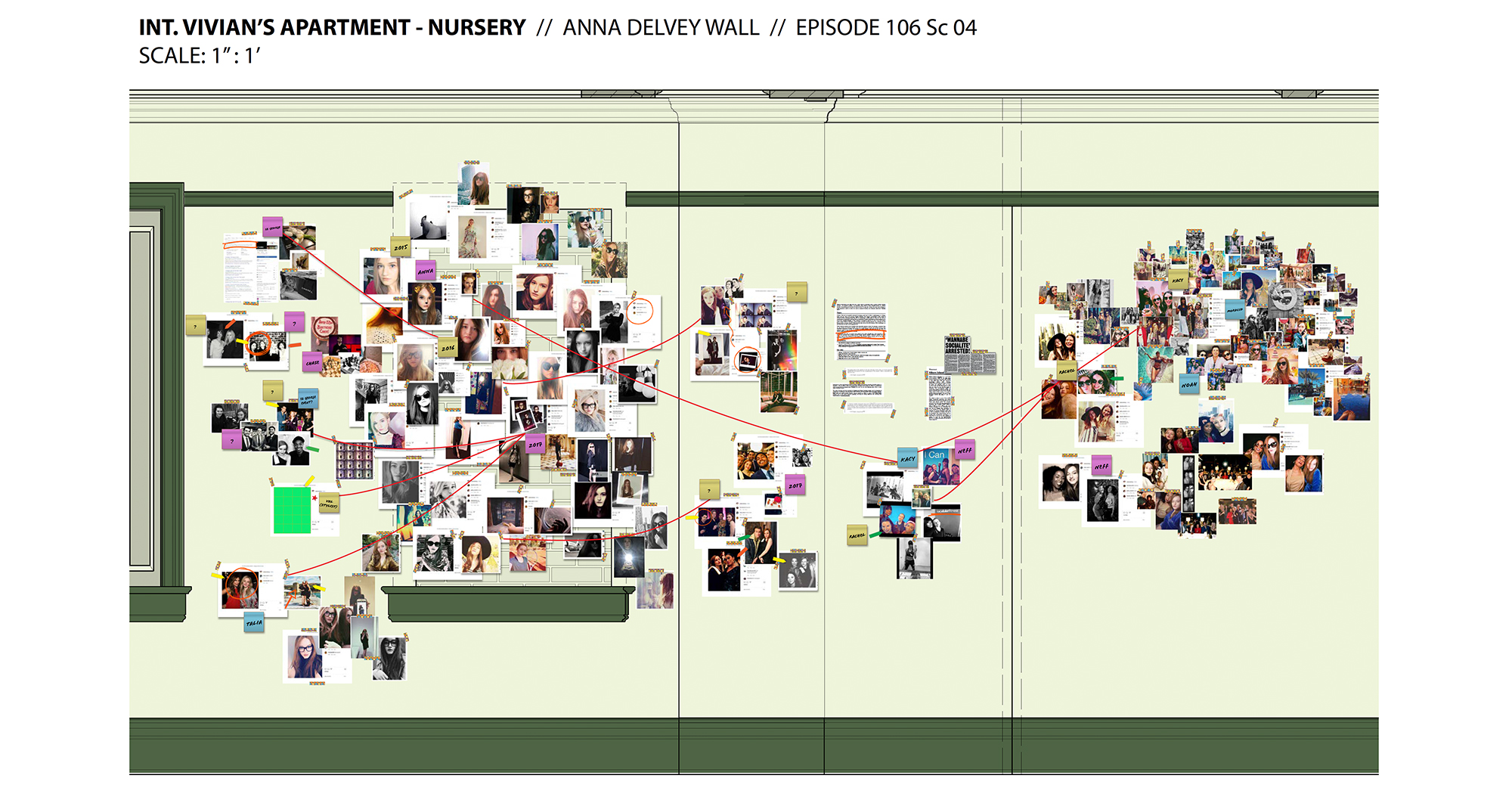 Inventing Anna, Instagram Wall